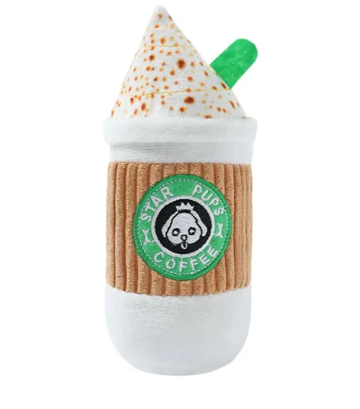 Pumpkin Spice Latte Plush Dog Toy