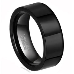 Simple Smooth Male Tungsten Steel Ring