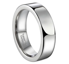 Simple Smooth Male Tungsten Steel Ring