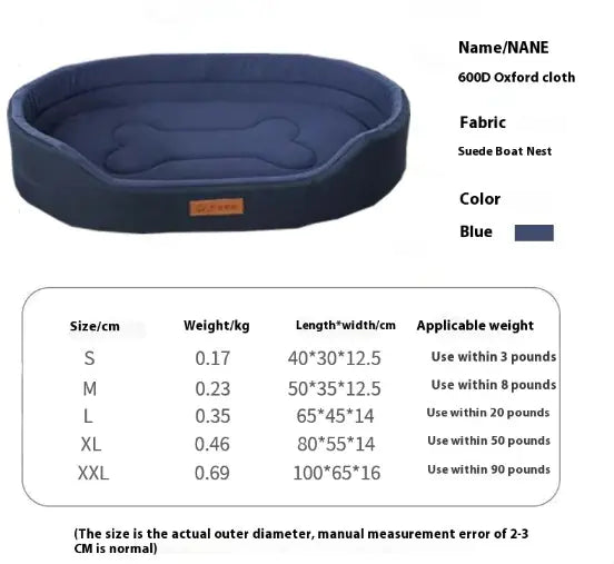 Polar Fleece Waterproof Dog Bed