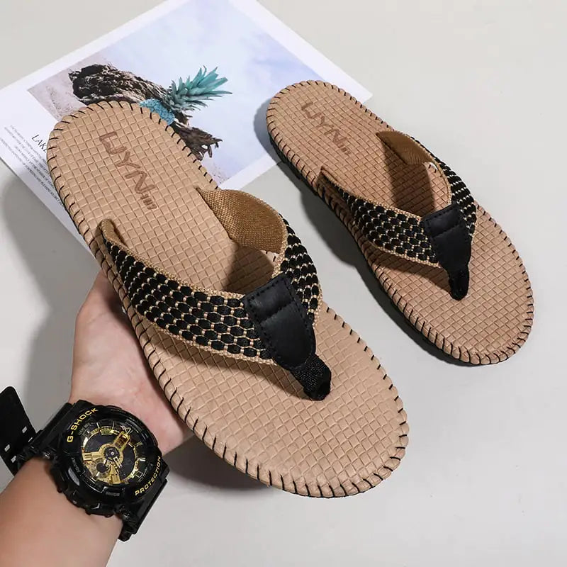 Men's Casual Beach Flip-Flops for Streaming