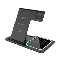 3-in-1 Wireless Charger with Foldable Design & Ambient Light