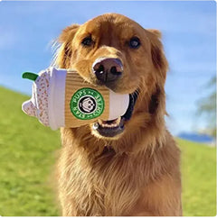Pumpkin Spice Latte Plush Dog Toy