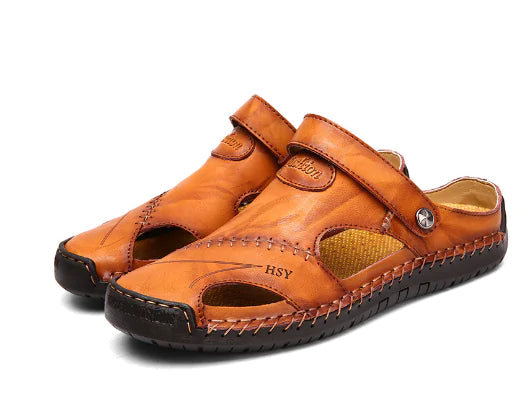Men's Leather Sandals and Outdoor Casual Shoes