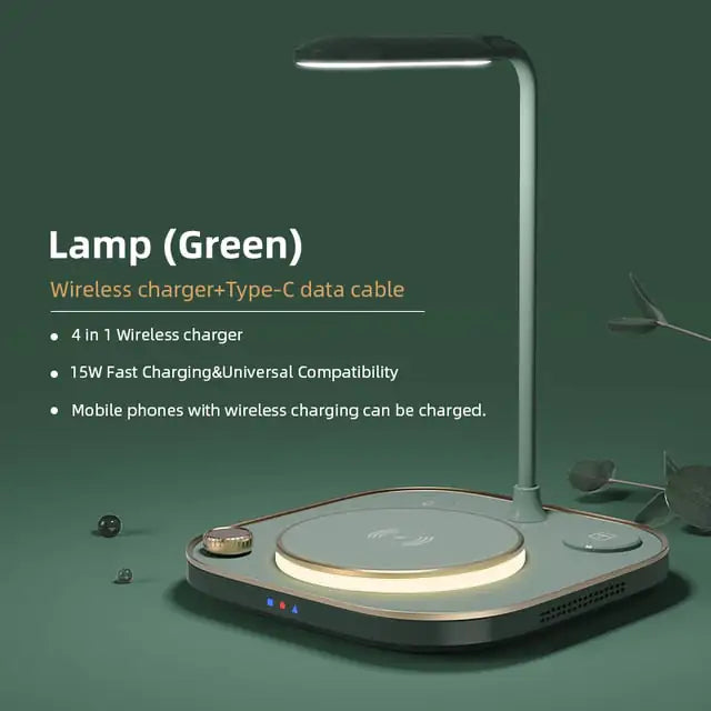 Led Desk Lamp 4 in 1 Wireless Charger