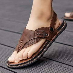Men's Genuine Leather Sandals - Summer 2023 Casual Footwear