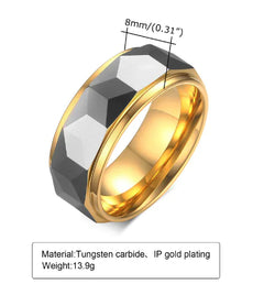 Men's Tungsten Ring - Trendy Fashion Accessory