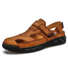 Men's Summer Breathable Leather Outdoor Sandals