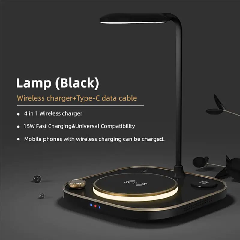 Led Desk Lamp 4 in 1 Wireless Charger
