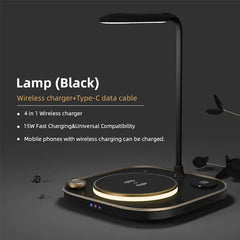 Led Desk Lamp 4 in 1 Wireless Charger