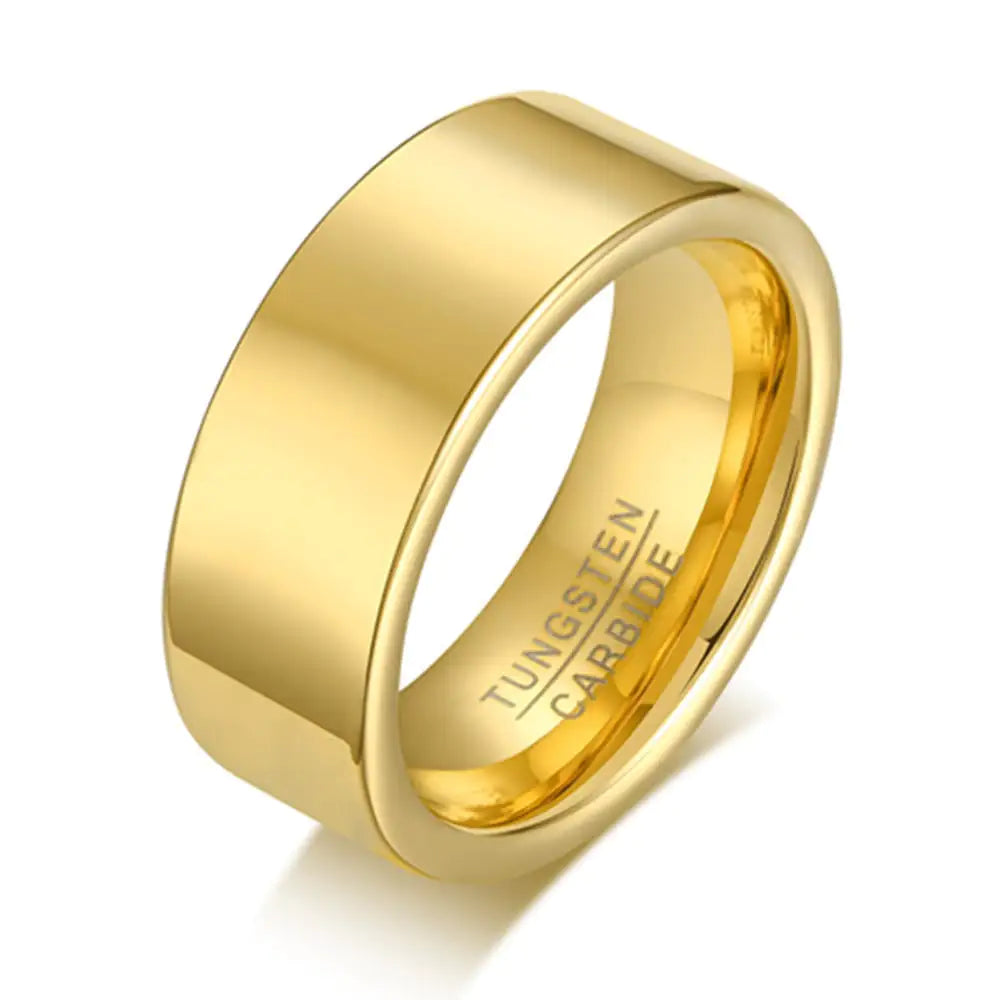 Simple Smooth Male Tungsten Steel Ring