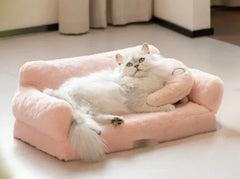 Four-Season Soft Cat Nest Warm & Washable Pet Bed
