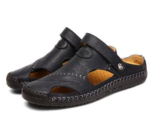 Men's Leather Sandals and Outdoor Casual Shoes