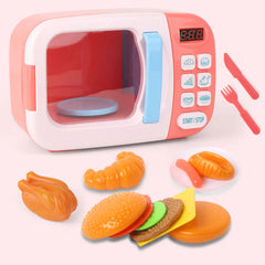 Mini Chef Microwave Playset | Electric Simulation Kitchen Toy