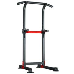 EASY BIG Power Tower Dip Station Pull Up Bar - Multi-Purpose Home Gym Equipment with Adjustable Height and Non-Slip Foot Pads - 330lbs Capacity