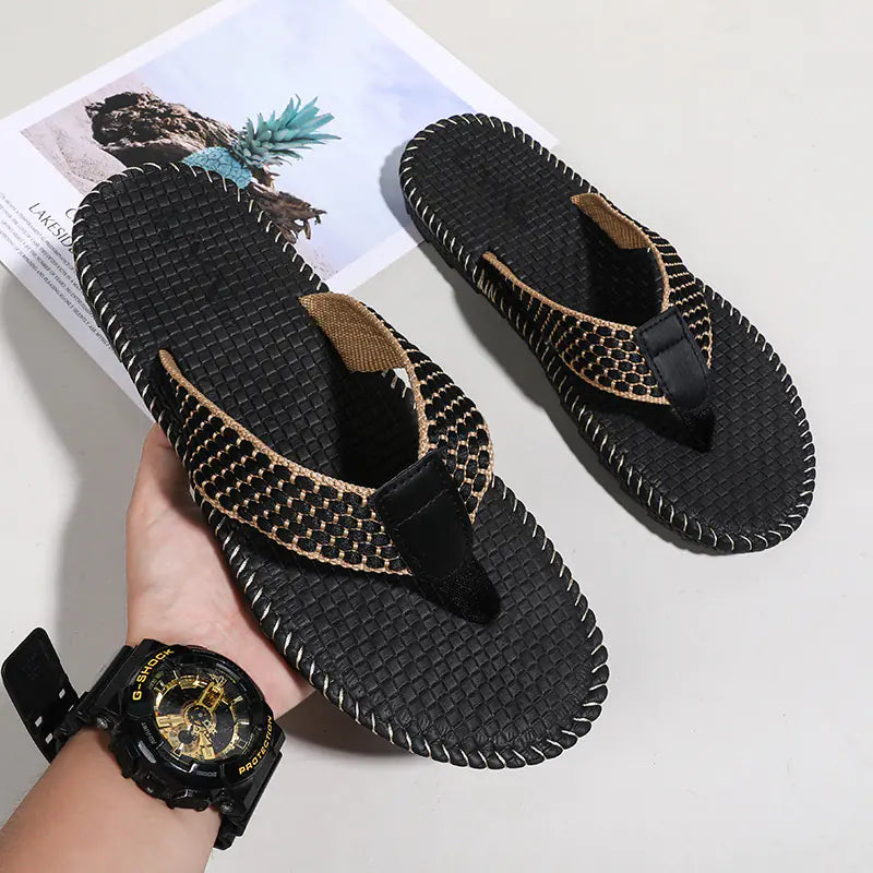 Men's Casual Beach Flip-Flops for Streaming