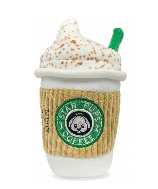 Pumpkin Spice Latte Plush Dog Toy