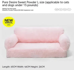 Four-Season Soft Cat Nest Warm & Washable Pet Bed