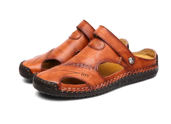 Men's Leather Sandals and Outdoor Casual Shoes