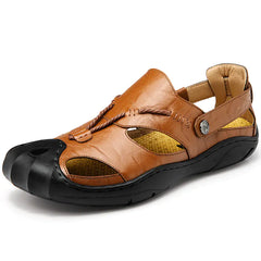 Men's Leather Sandals and Outdoor Casual Shoes