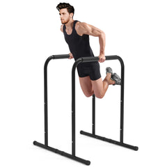 leikefitness Pull Up Dip Station Strength Training Dip Stands Station Tricep Dips Push-Ups For Home Gym (AB1100)