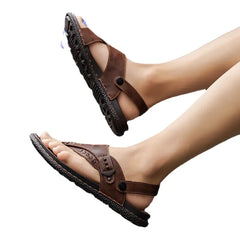 Men's Genuine Leather Sandals - Summer 2023 Casual Footwear