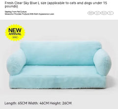 Four-Season Soft Cat Nest Warm & Washable Pet Bed