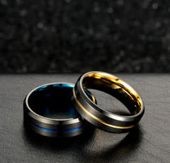 Tungsten Gold Jewelry Ring with Ring Tide Design