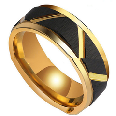 Tungsten Carbide Ring Fractured in Gold