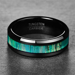 Bamboo Wood and Titanium Steel Ring