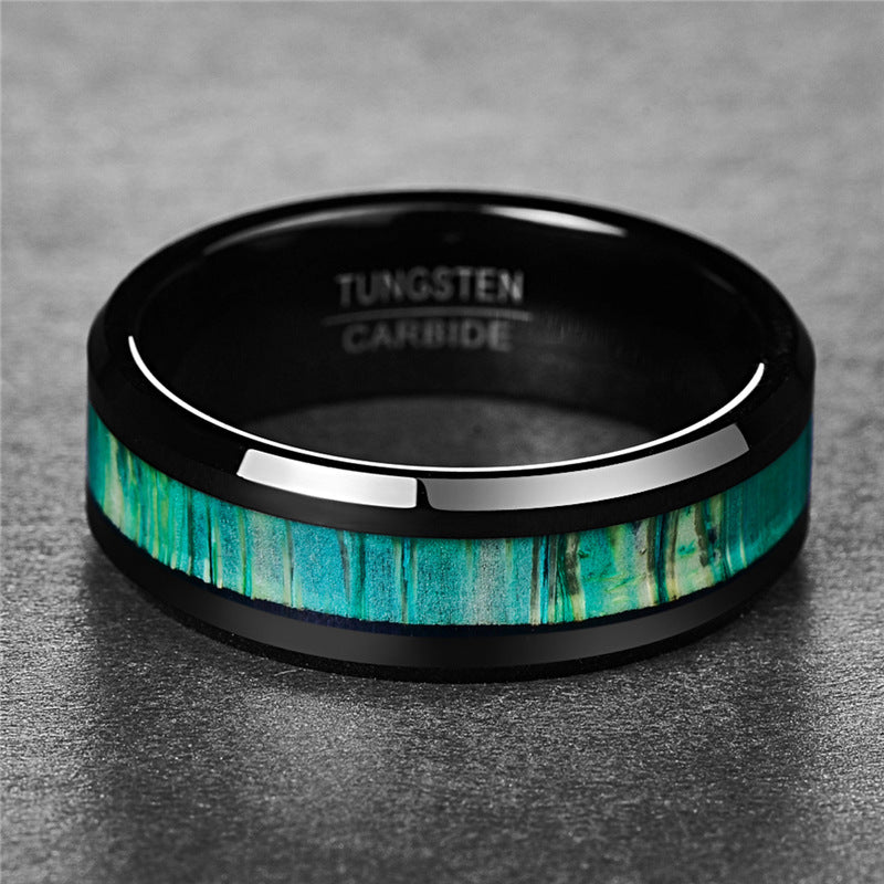Bamboo Wood and Titanium Steel Ring