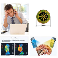 Quantum EMF Shield - Anti Radiation Shield 5G EMF Protection - Phones Laptops - 12 Stickers