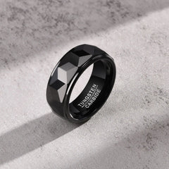 Men's Tungsten Ring - Trendy Fashion Accessory