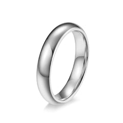 Arc Glossy Tungsten Ring with Anti-Scratch Finish