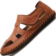 Men's Summer Leather Sandals & Casual Driving Shoes