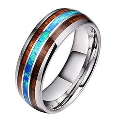Ceramic Tungsten Ring with Dragon Pattern