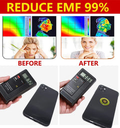 Quantum EMF Shield - Anti Radiation Shield 5G EMF Protection - Phones Laptops - 12 Stickers