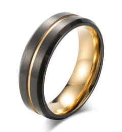 Tungsten Gold Jewelry Ring with Ring Tide Design