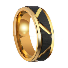 Tungsten Carbide Ring Fractured in Gold