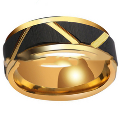 Tungsten Carbide Ring Fractured in Gold