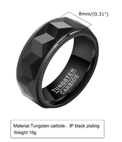 Men's Tungsten Ring - Trendy Fashion Accessory