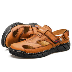 Men's Summer Breathable Leather Outdoor Sandals
